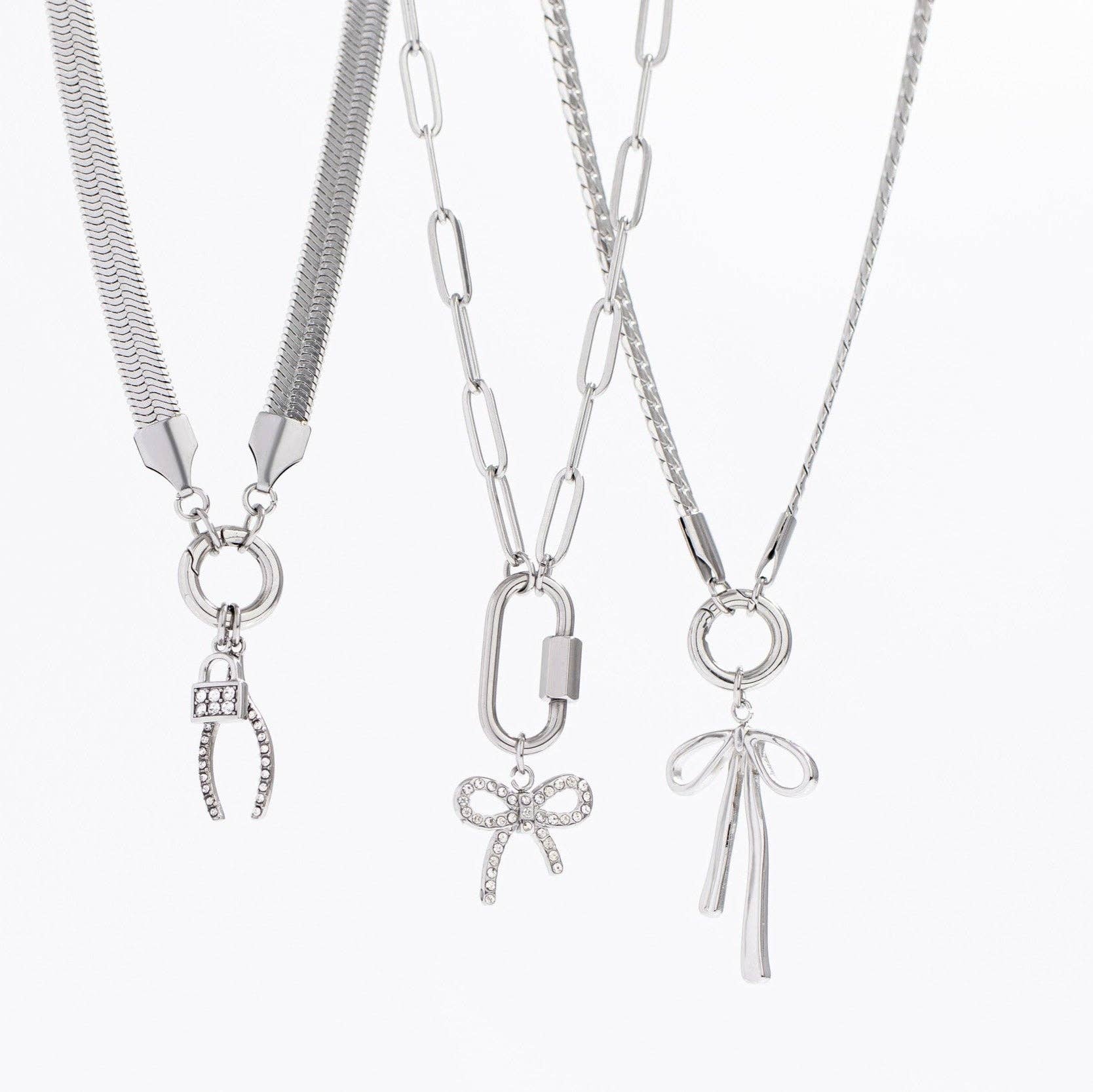 WJW – wholesale Individuell berlock/hänge – 18K guld PVD rostfritt stål lång båghänge3