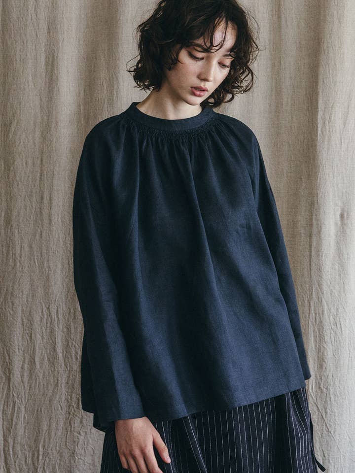 Venta Gather Top Ardoise por atacado de Fog Linen Work