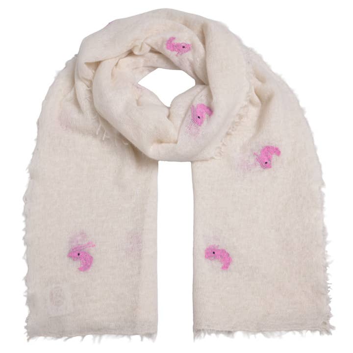 Écharpe en cachemire Scampi-cs en champagne pour la vente par cute stuff GmbH