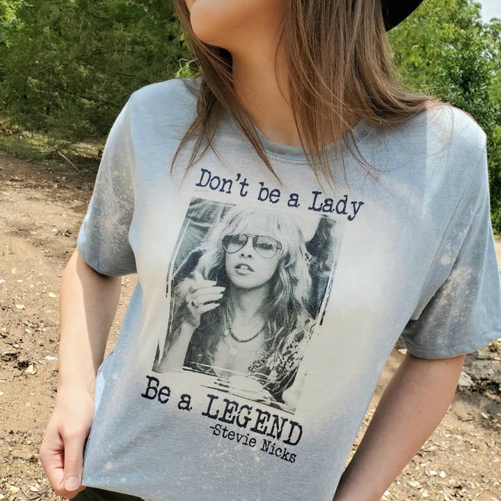 Funk Town Tees - Wholesale Screen Printed T-Shirt - Women's - Don't Be A Lady Be A Legend Graphic Tee