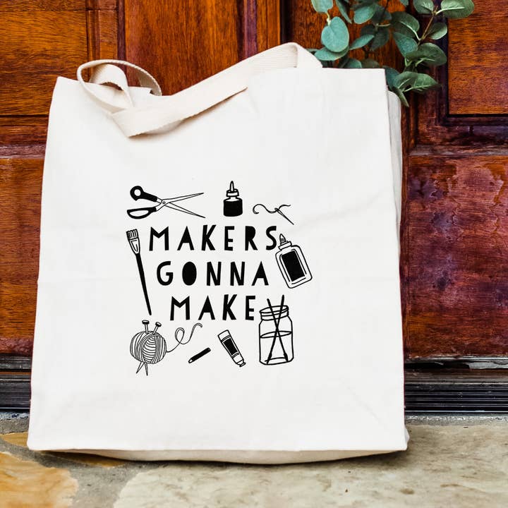 Makers Gonna Make - Canvas draagtassen - DIY, Crafty voor wholesale door Moonlight Makers