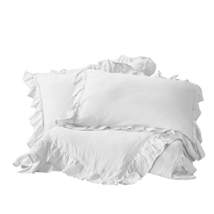 Organic Cotton Ruffled Duvet Set for wholesale by Delara