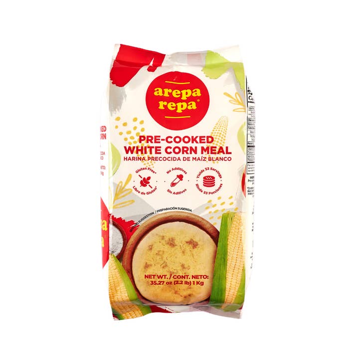 BOSANET – wholesale Majsmjöl – Arepa Repa - Förkokt vitt majsmjöl (Förpackning med 10)