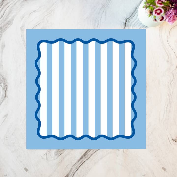 Brilliant Blue Paper Placemats for wholesale by Shop Damus