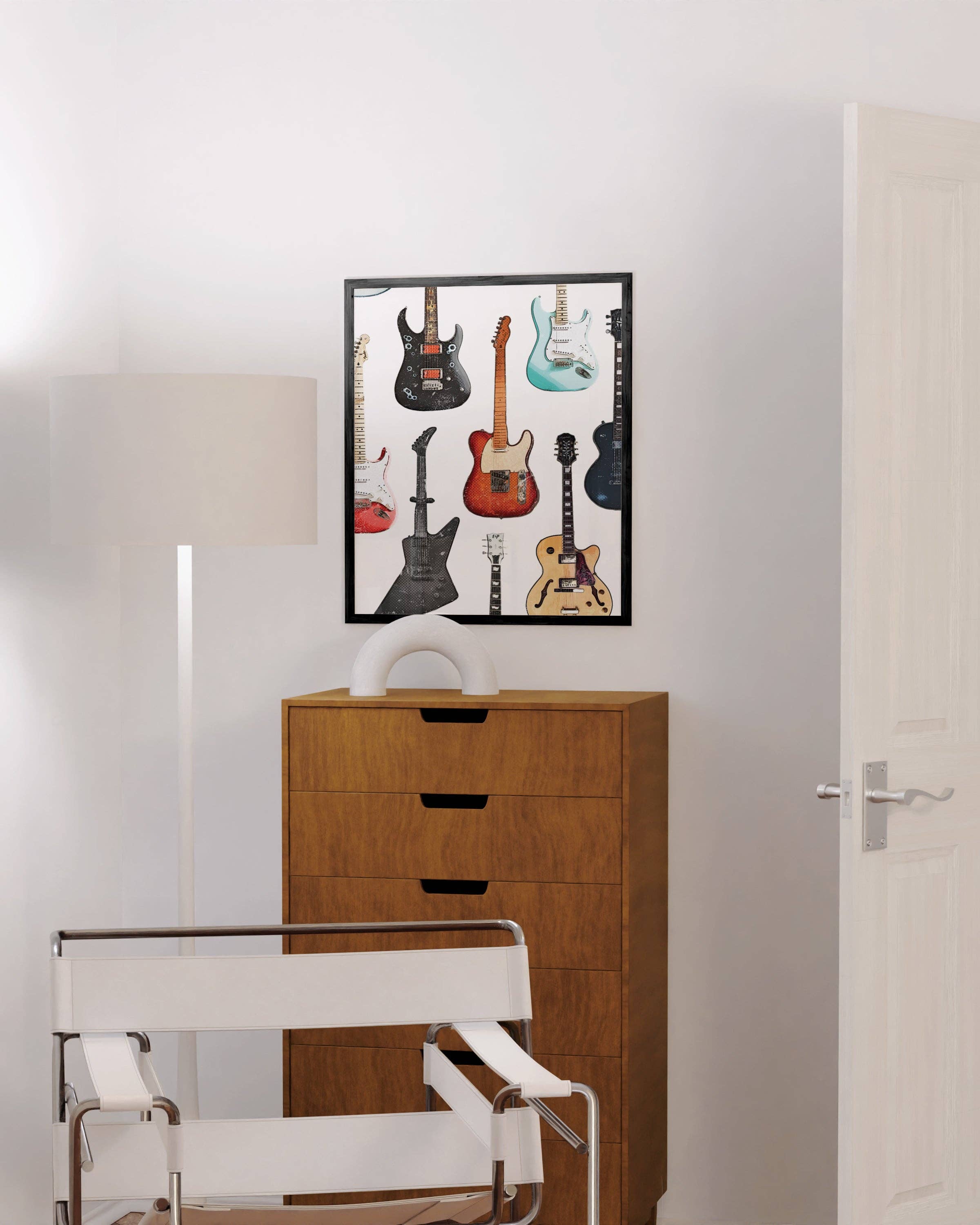 Haus and Hues - Wholesale Art Print - Electric Guitars Art Print on Gallery-Quality Linen Paper3