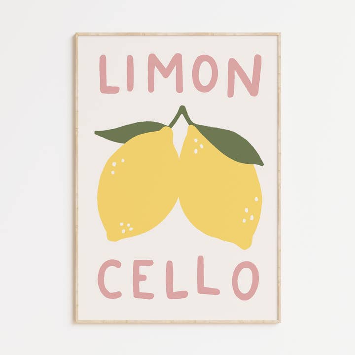 Limoncello Print for wholesale by Kitty Makes