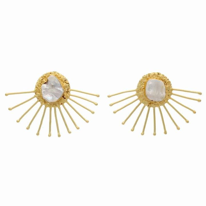 Sunka Pearl Earrings for wholesale by ACUS