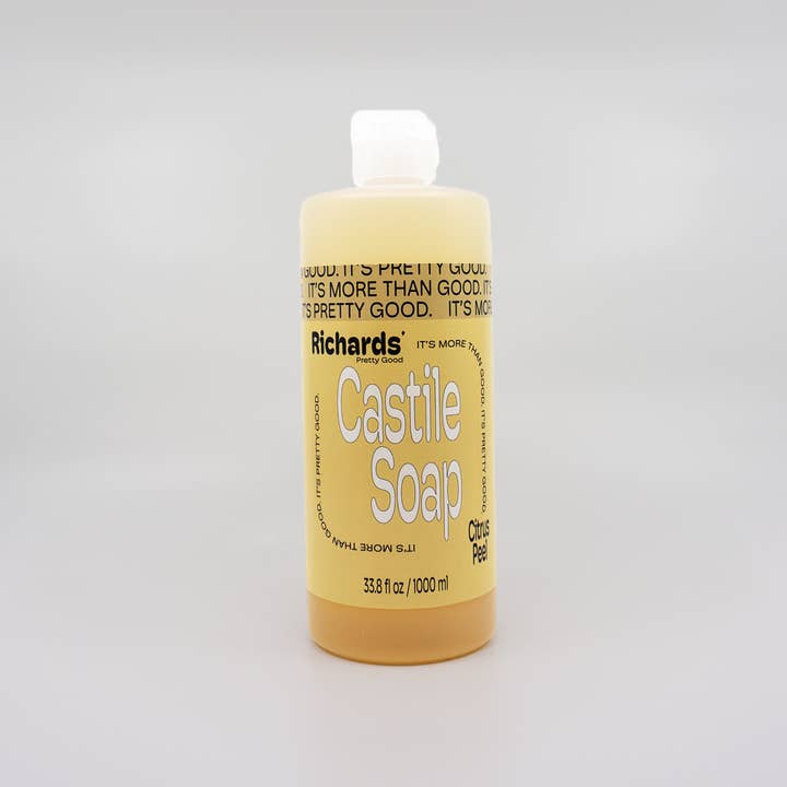 Richards' Pretty Good - Wholesale Body Wash/Shower Gel - Castile Soap - Citrus Peel -1000 ml1