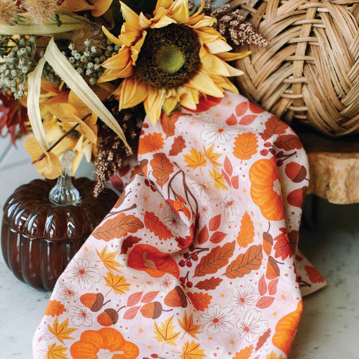 Paper Farm Press - Wholesale Tea Towel - Pumpkin Patch Tea Towel2