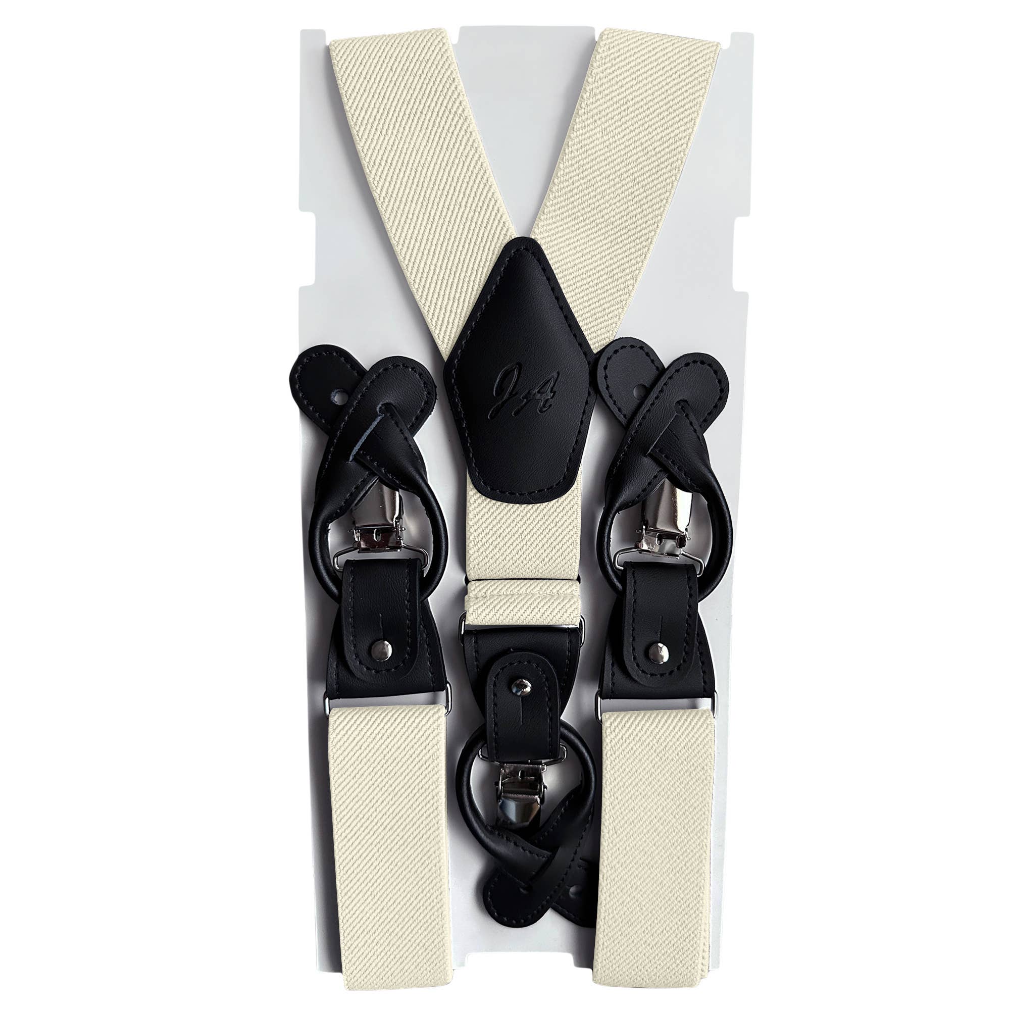 Jacob Alexander - Vente Bretelles – homme - Bretelles solides élastiques en Y pour hommes12