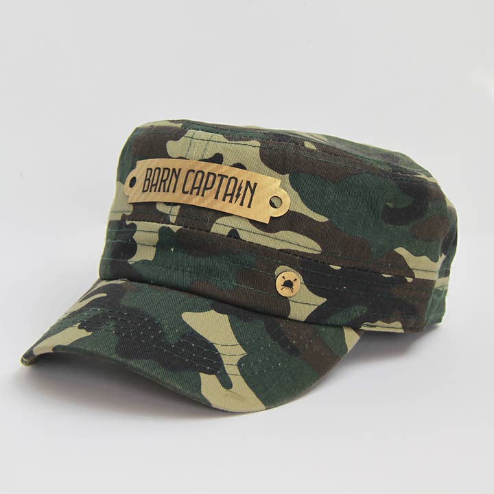 Barn Captain Army Hat for wholesale by Hunt Seat Paper Co.