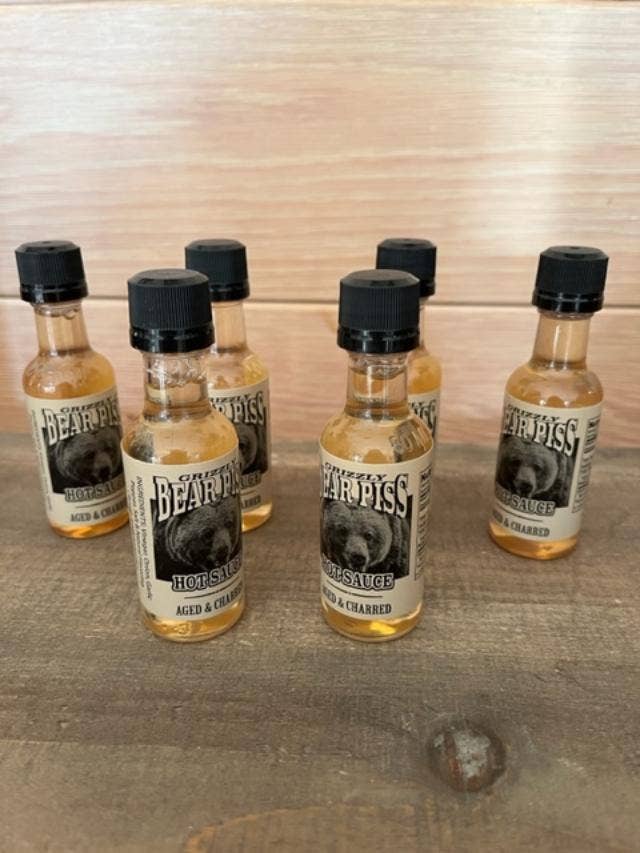 Fairhope Favorites, Inc. - Wholesale Hot Sauce - Grizzly Bear Piss Mini Hot Sauce - Aged & Charred