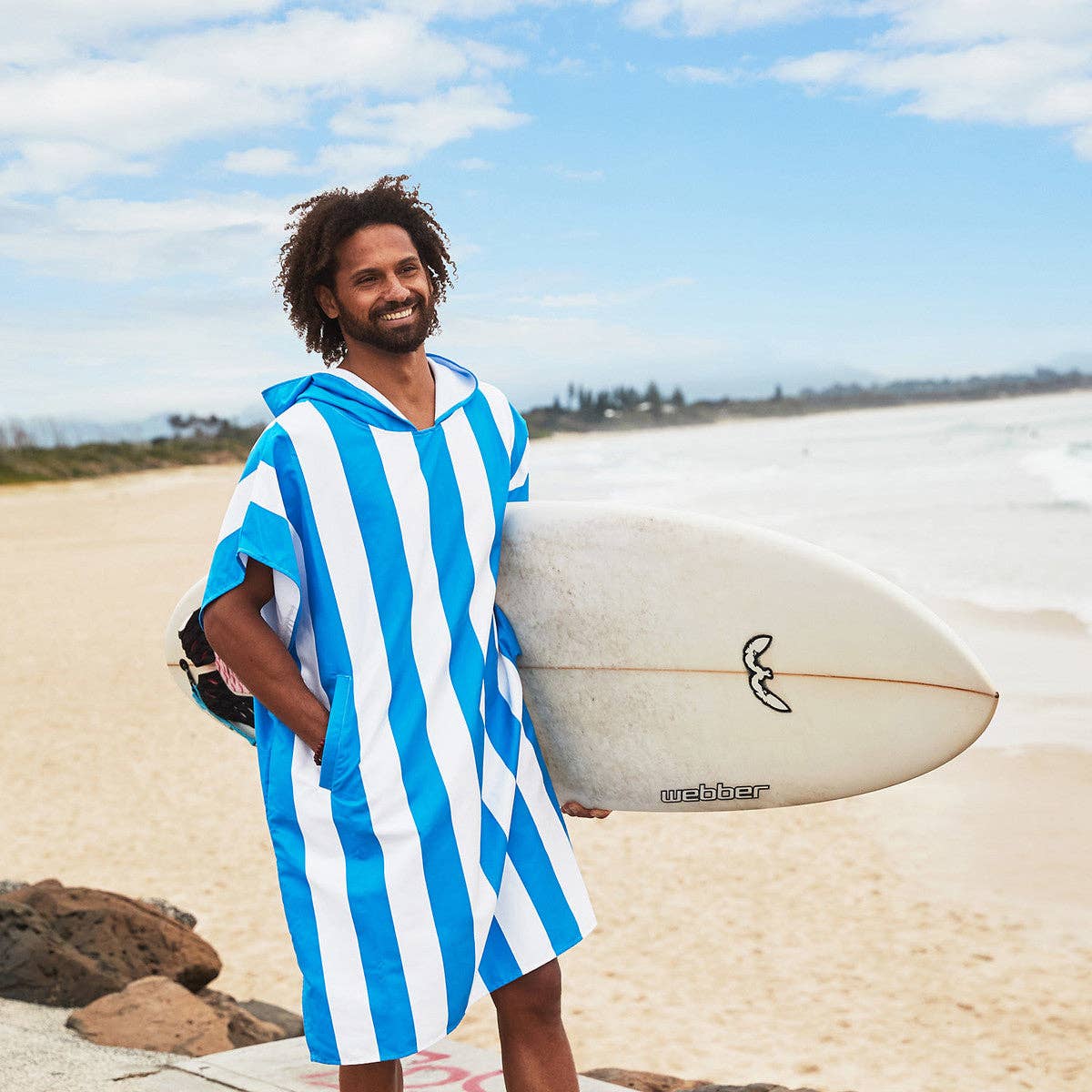 Dock & Bay UK - Wholesale Poncho - Unisex - Dock & Bay Poncho Adults - Bondi Blue - GRS Certified3