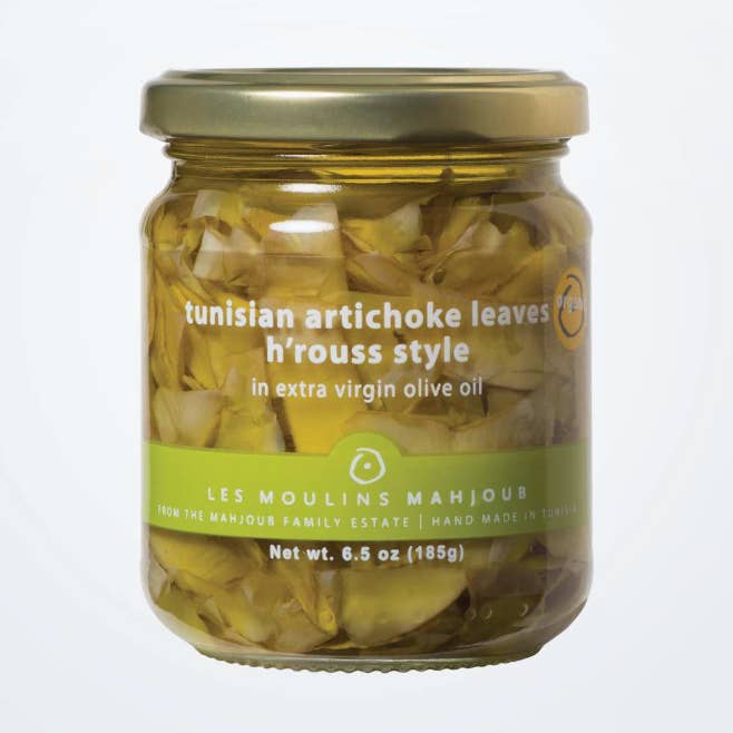 Organic Artichoke Leaves H’rouss Style| Moulin Mahjoub for wholesale by Gourmet Food Solutions, Inc.