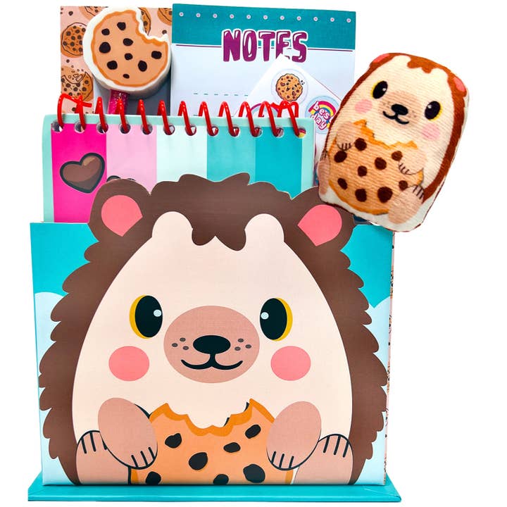 Cookie Crumble Critter Stationery Set - Hedgehog (7 Pc Set) for wholesale by Streamline