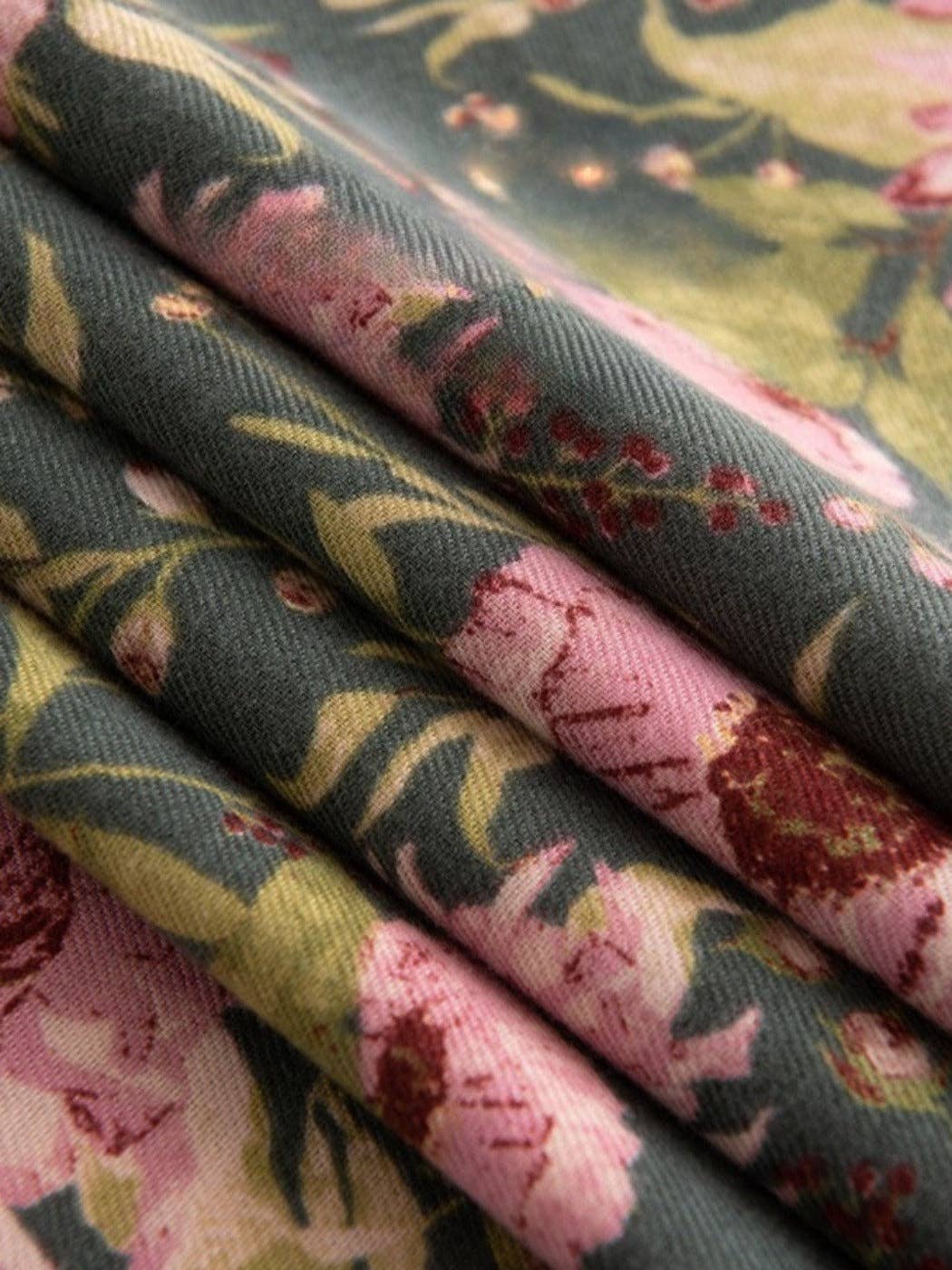 Funkyrel® Atzbranding Limited - Wholesale Scarf - Women's - Scarvii - Winter Floral Print Scarf & Shawl7