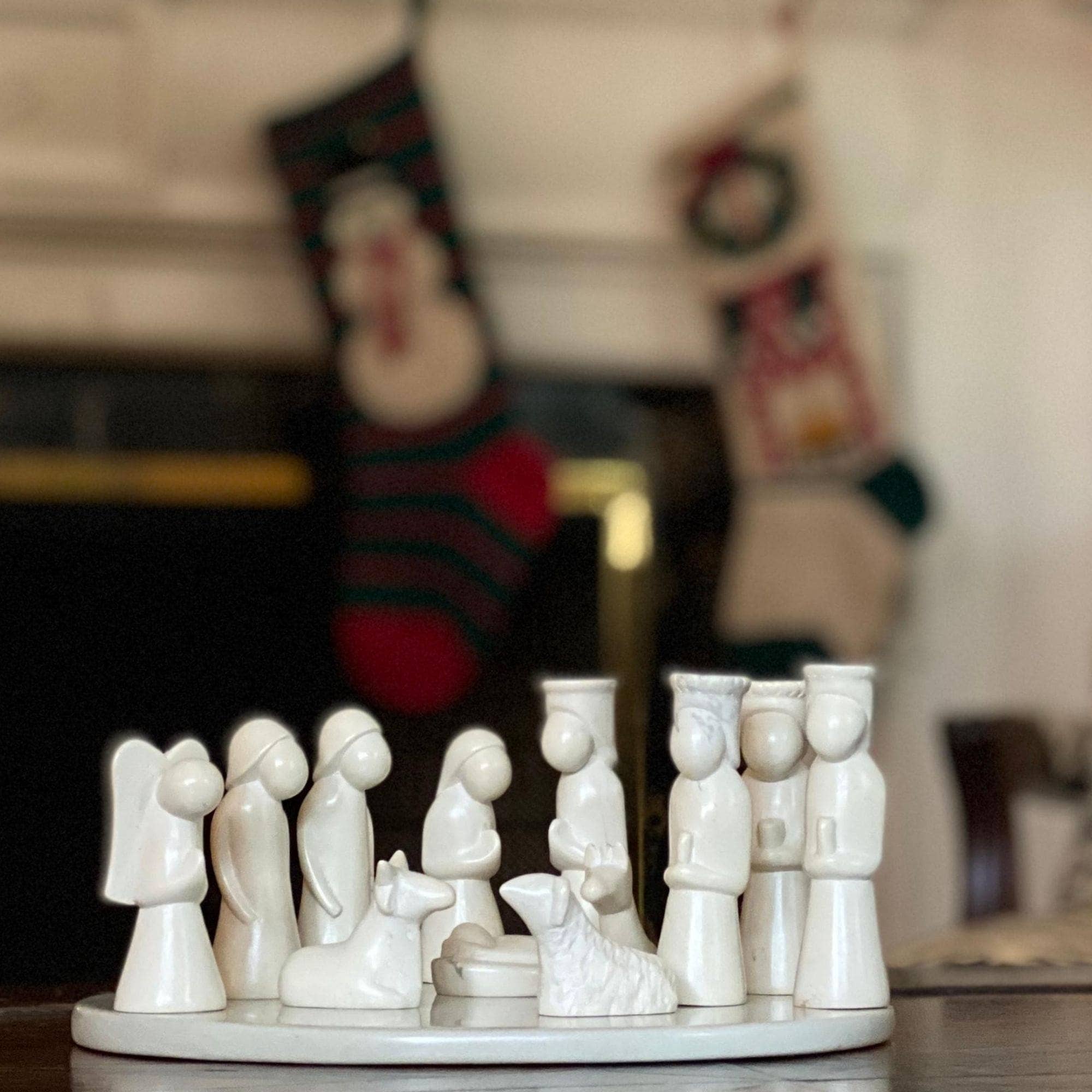 Global Crafts - Wholesale Nativity Scene Decor - Nativity Soapstone Sculpture - 13 Piece Set11