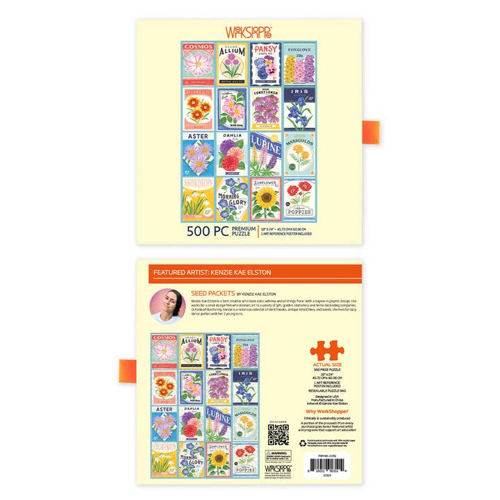 WerkShoppe - Wholesale Puzzel - Volwassene - Seed Packets legpuzzel van 500 stukjes3