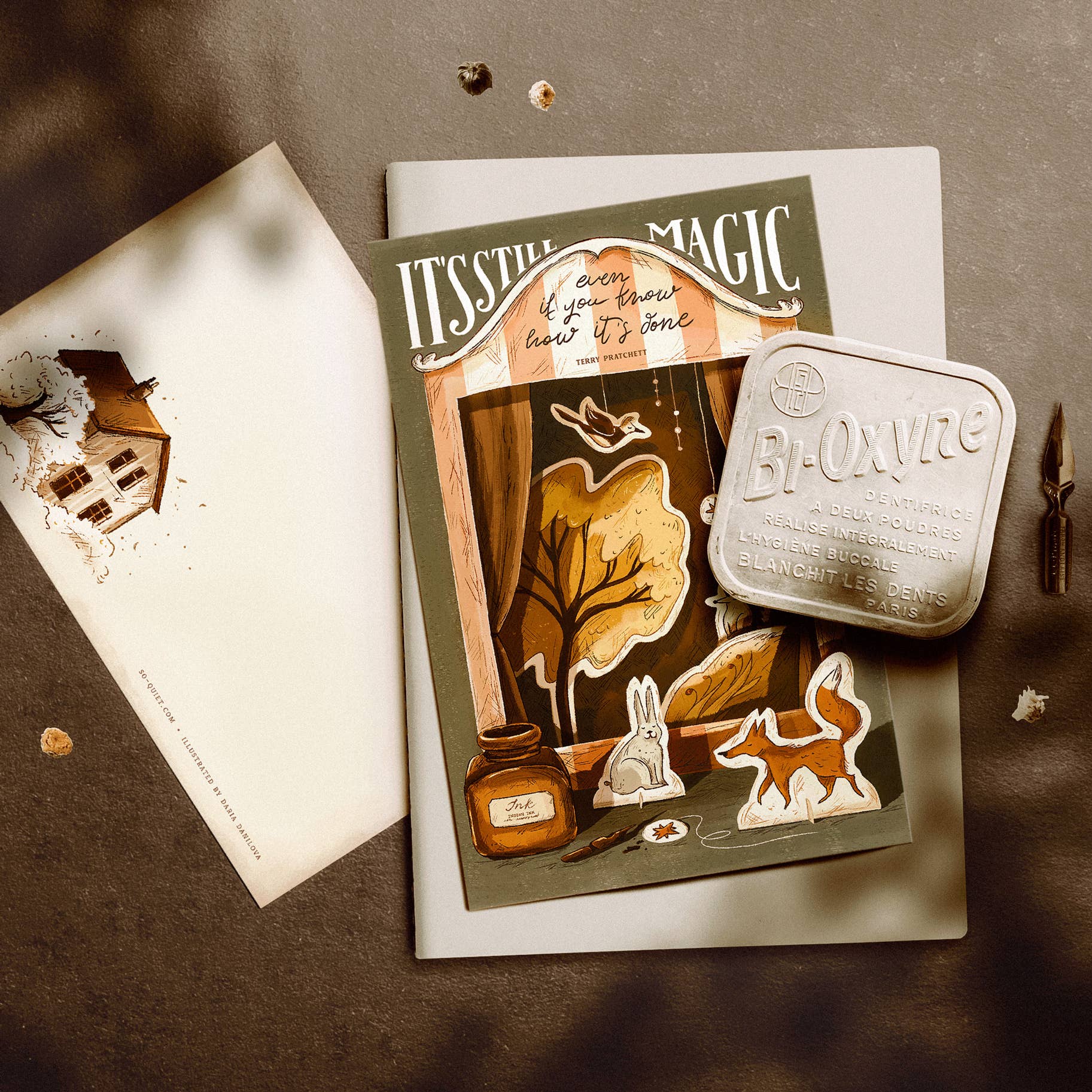 So Quiet - Wholesale Postcard - Paper Theater Postcard1