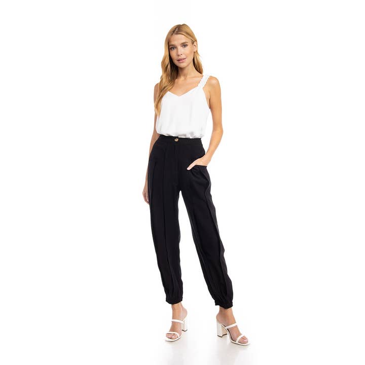 Pleated Long Pants for wholesale by Naked Zebra Rack