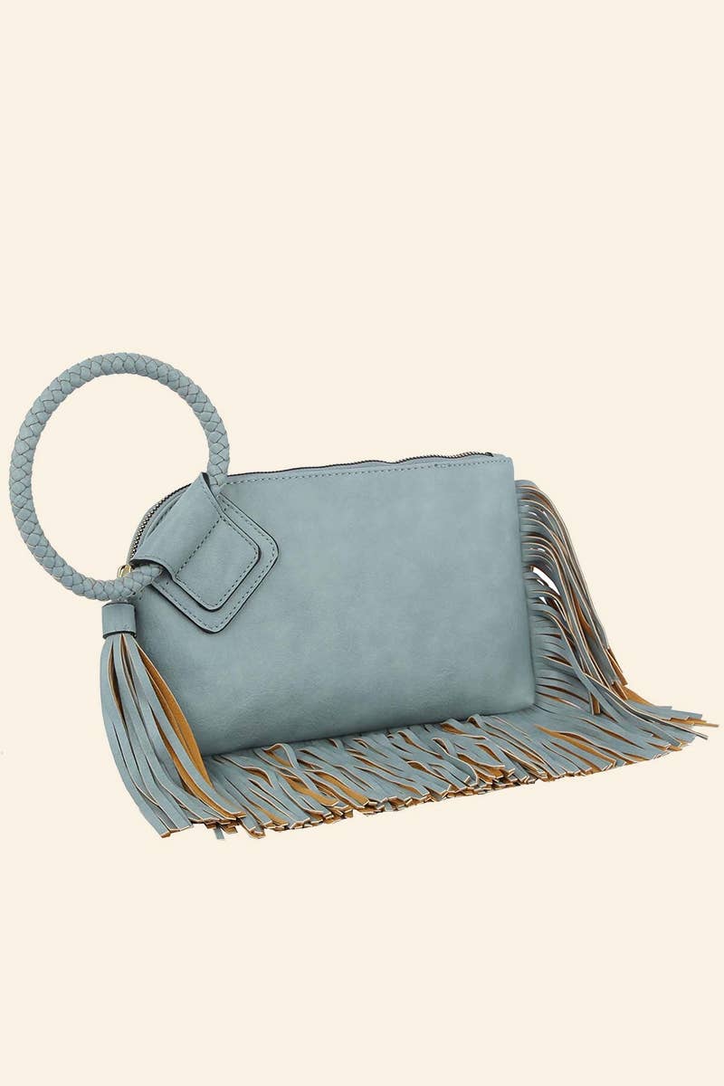 Anarchy Street - Wholesale Clutch Bag - Women's - Fringe Cuff Clutch Tassel Wristlet Clutch Bag10