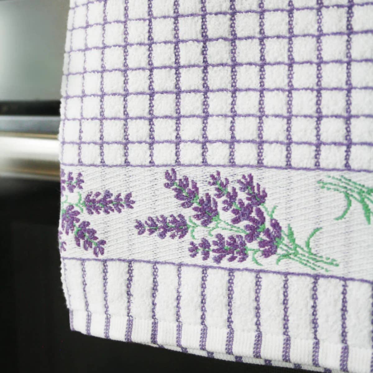 Dublin Gift Company - Wholesale Tea Towel - Poli Dri Jacquard Lavender Sprig Tea Towel2