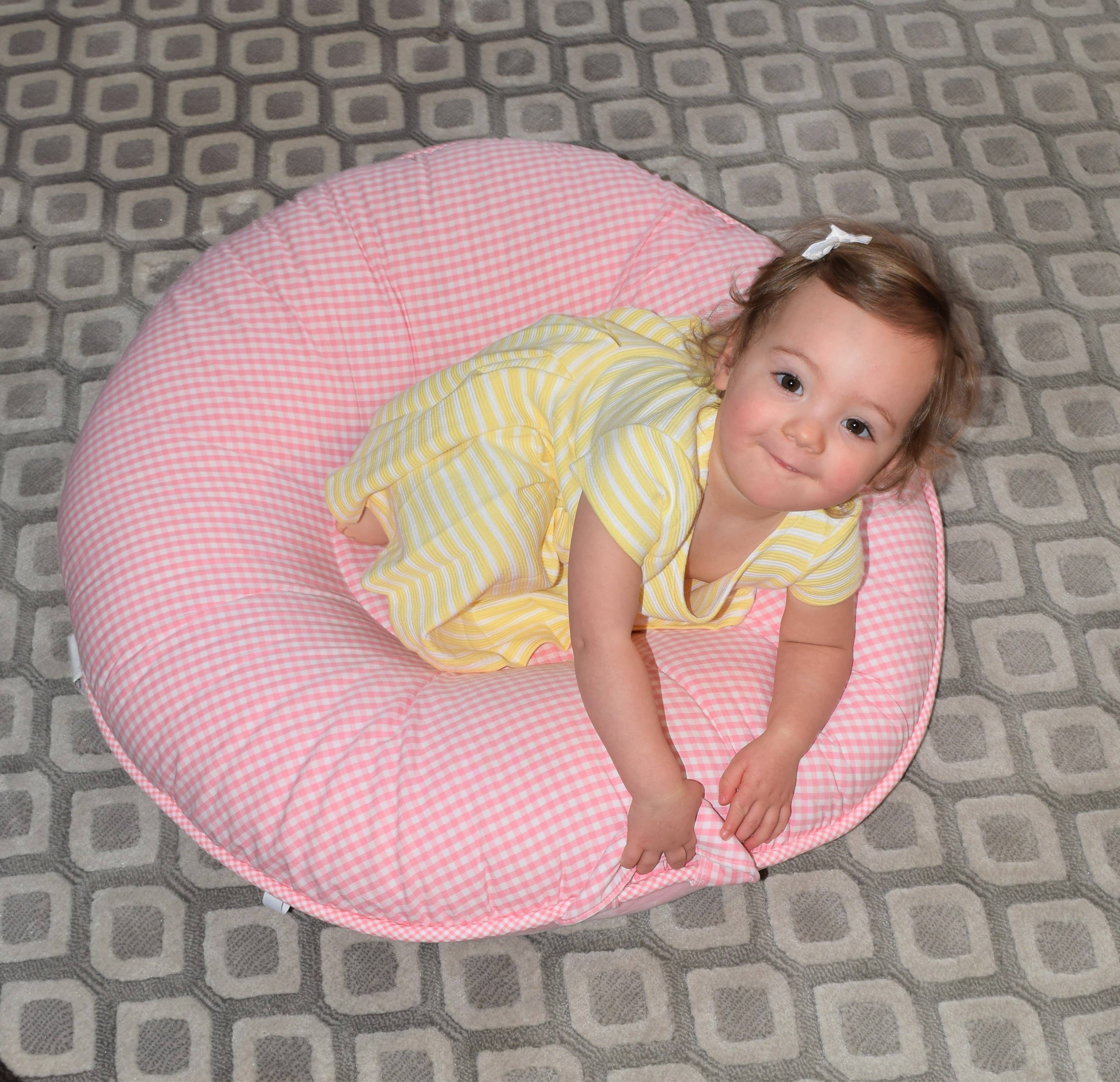 GooseWaddle + Pello - Wholesale Floor Pillow - Sadie Pink Infant Pello Floor Cushion4
