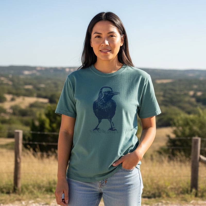 Gusto Graphic Tees - Wholesale Screen Printed T-Shirt - Unisex - Beats Austin Grackle T-Shirt | Comfort Colors 171711
