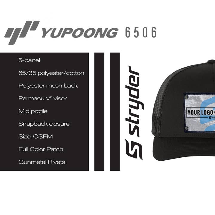 Stryder Gear - Wholesale Trucker Hat - Unisex - Colorado Mountain Sunset Green and Purple on P6006-CHR Hat