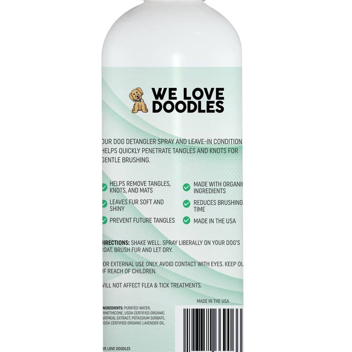 We Love Doodles - Wholesale Pet Coat Conditioner - Dog - Dog Detangler Spray (Lavender)