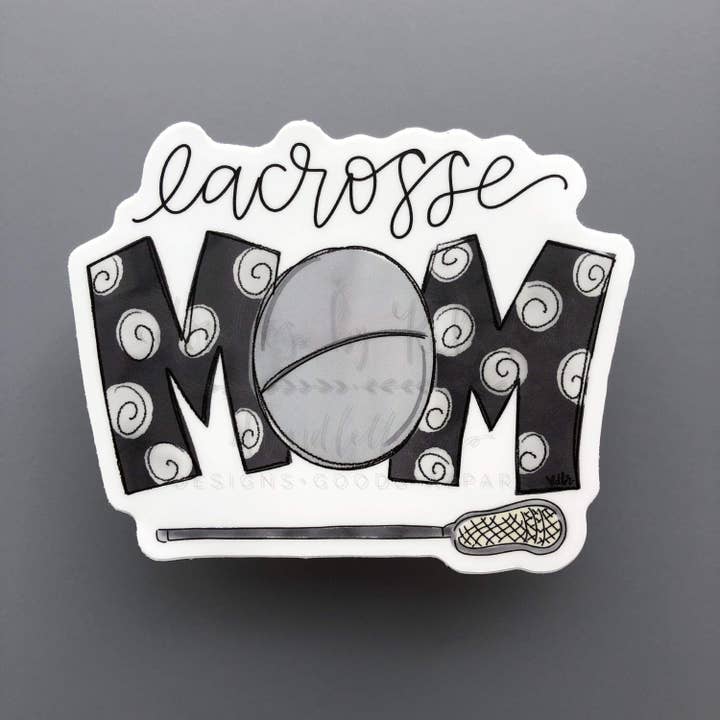 Autocollant Lacrosse Mom pour la vente par Doodles By Rebekah