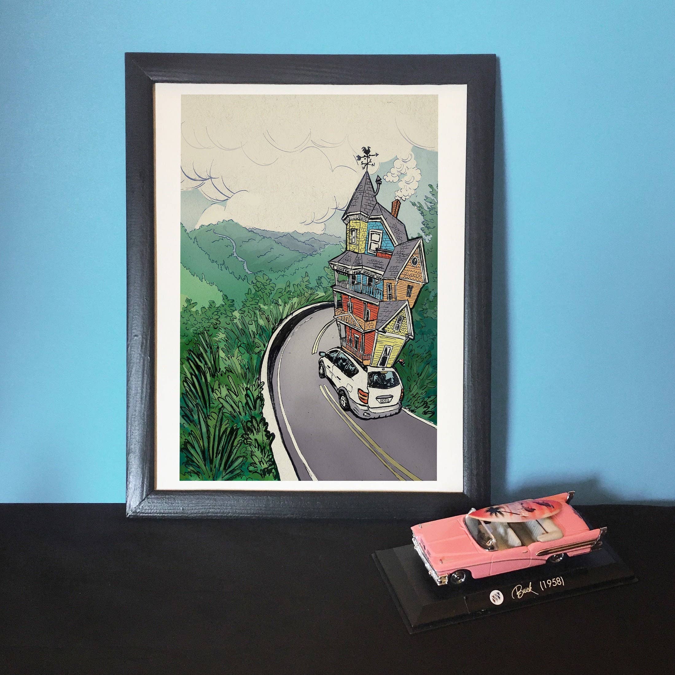 Esther Sketch - Wholesale Art Print - Road Trip Print 8.5"x11"2