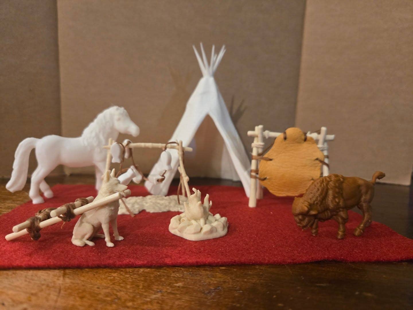 10 Buffalos Art - Wholesale DIY Craft Kit - Kids - Plains Native 3d Teaching/Activity Kit (K-12)1