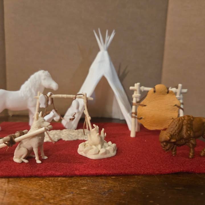 10 Buffalos Art - Wholesale DIY Craft Kit - Kids - Plains Native 3d Teaching/Activity Kit (K-12)1