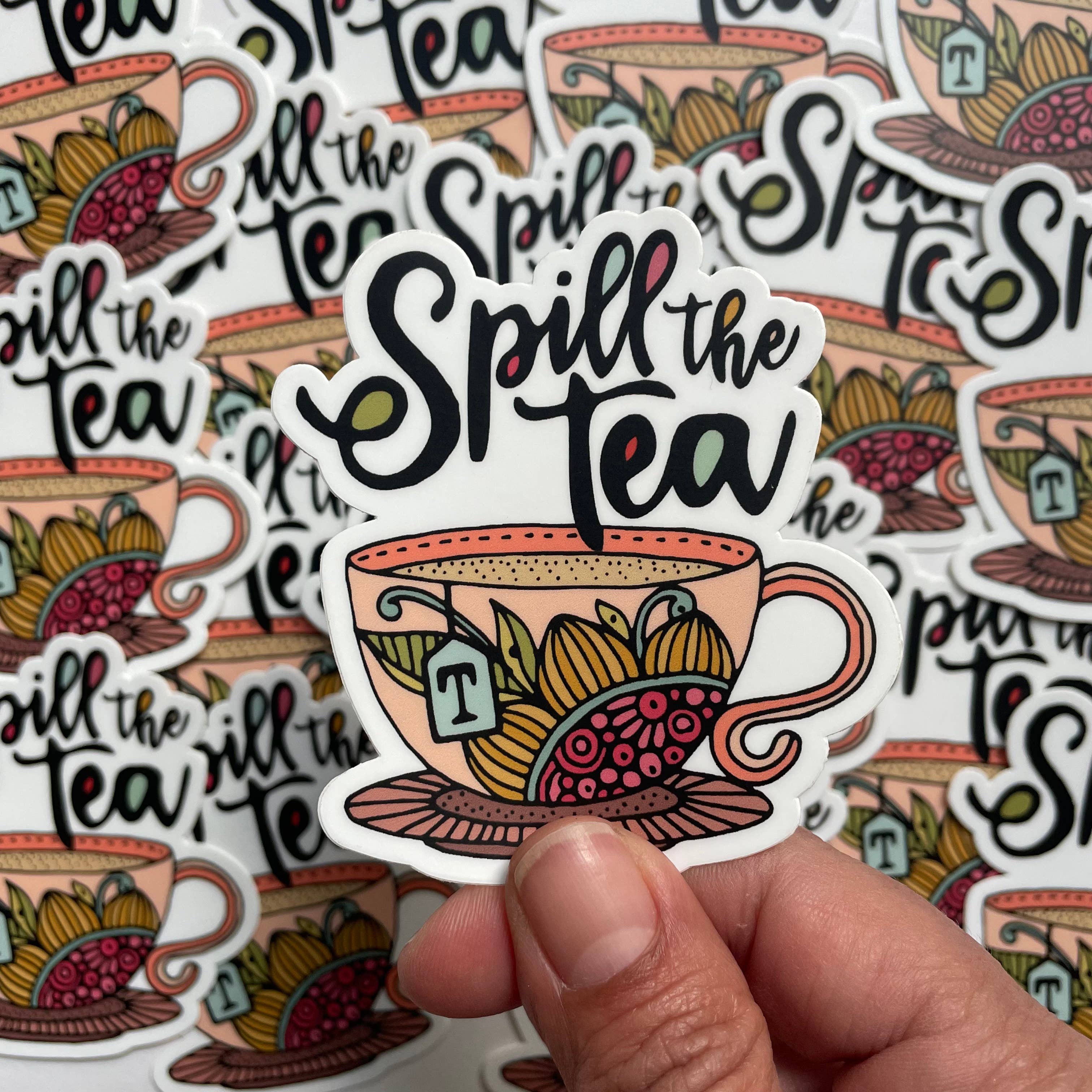 Valentina Harper - Wholesale Sticker - Spill the Tea Sticker2