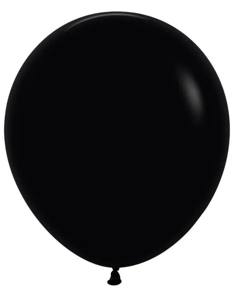 Party Expo, LLC - Wholesale Balloon - Sempertex - 18" Fashion Black Latex Balloons (6ct)0