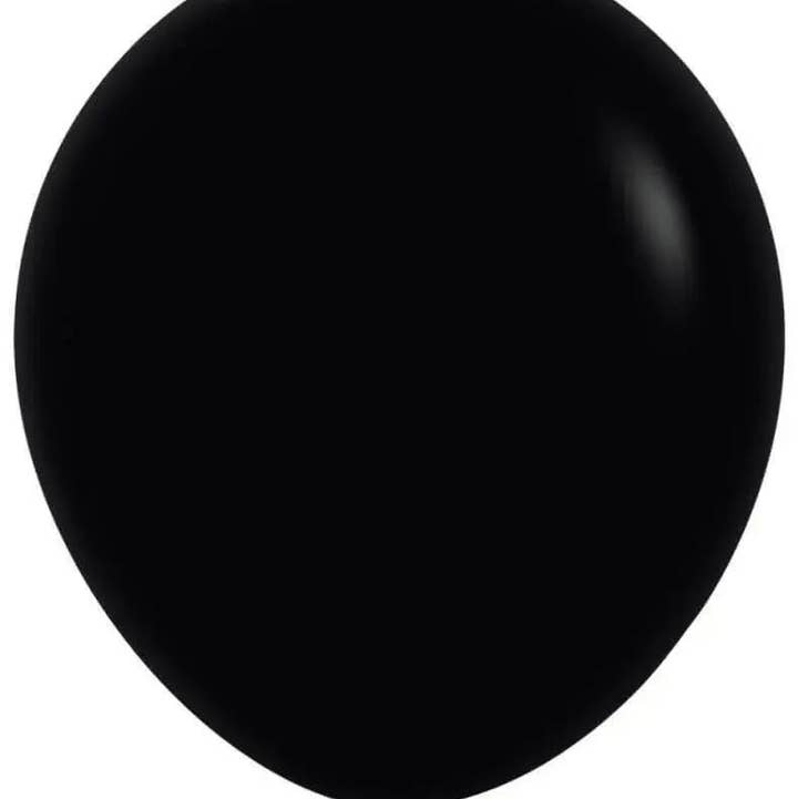 Party Expo, LLC - Wholesale Balloon - Sempertex - 18" Fashion Black Latex Balloons (6ct)0