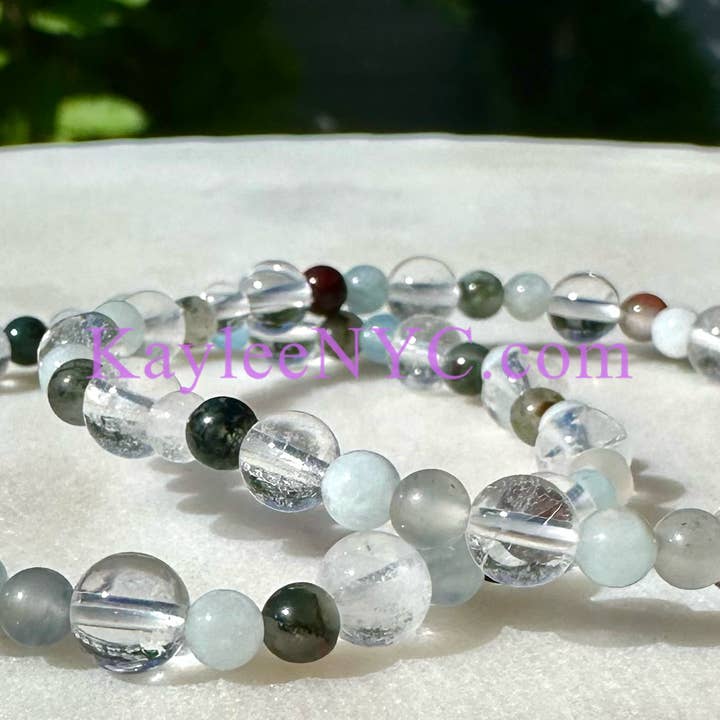 KayleeNYC - Wholesale Beaded Bracelet - Natural Crystal Aries Zodiac Stretch Bracelet2