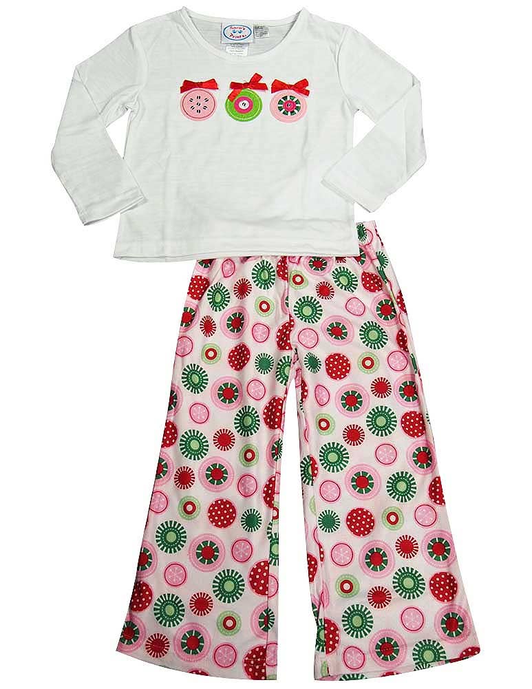 White Sara's Prints Toddler & Girls Long Sleeve Two Piece Pajama S for wholesale on Faire1