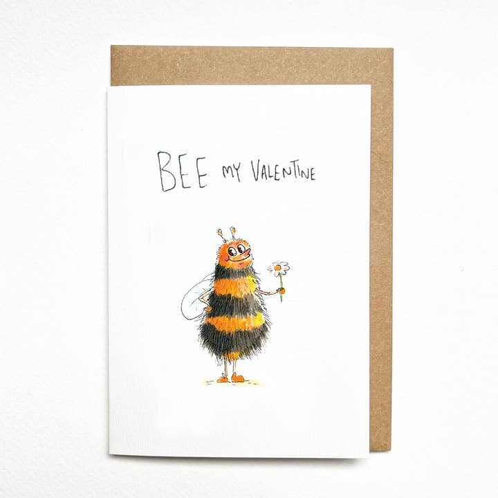 Bee My Valentine for wholesale by Well Drawn