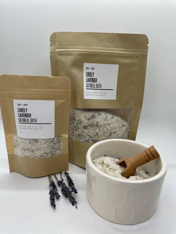 Lovely Lavender Oatmeal Bath for wholesale by dax + jade