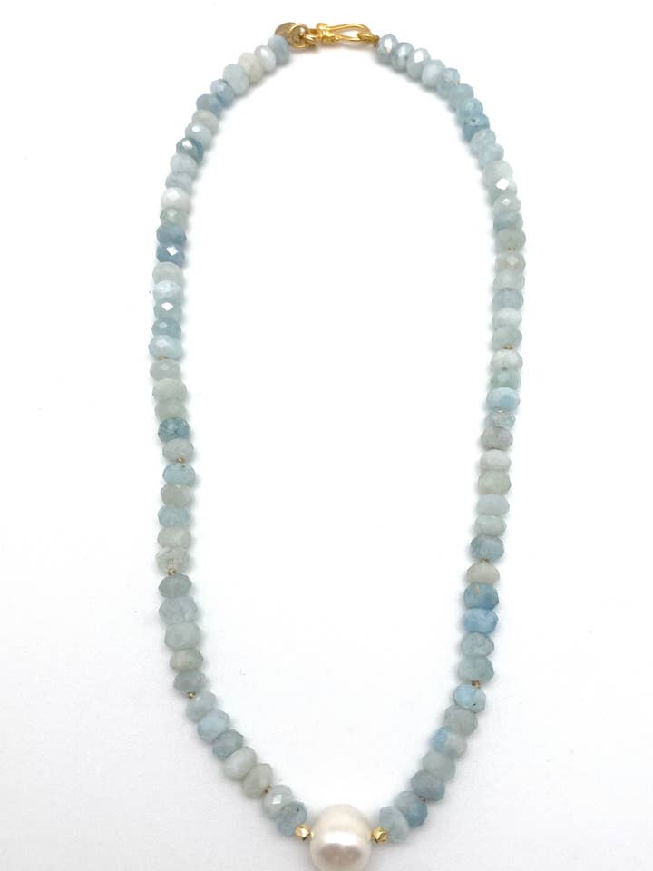 Collier Maja, aigue-marine pour la vente par In2 design