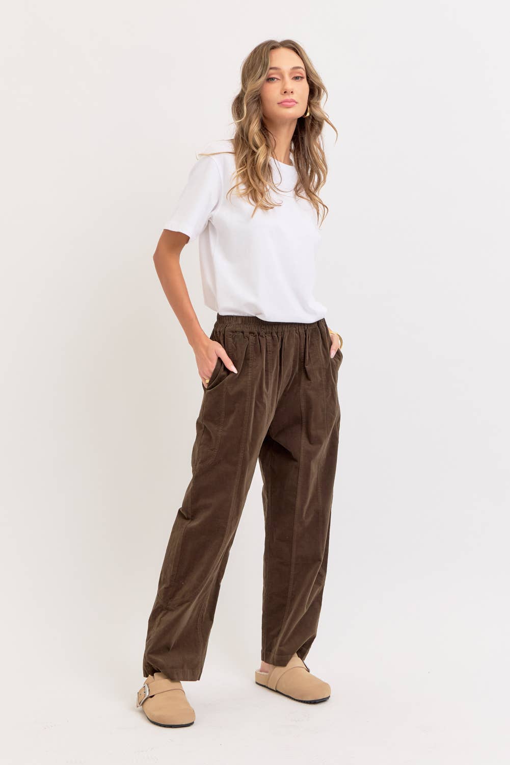 Sweet Lovely by Jen - Wholesale Pants - Women's - EASY CASUAL EVERYDAY PULL-ON RELAXED  CORDUROY PANTS 18