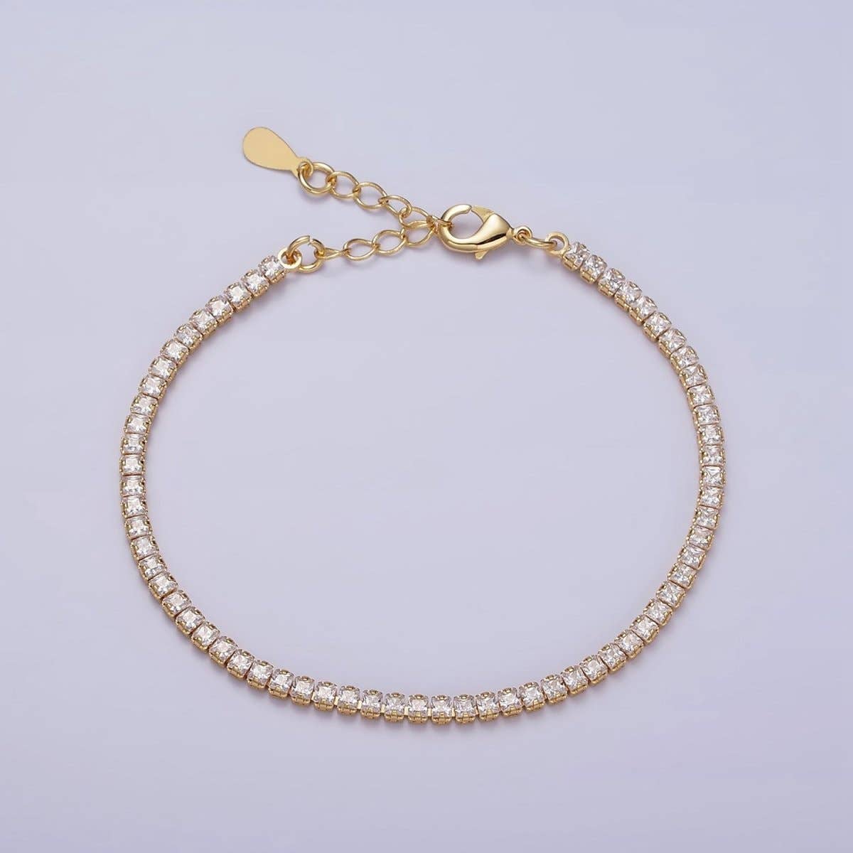 Aim Eternal - Wholesale Tennis Bracelet - Dainty PEACH, YELLOW, RED Diamond Tennis Bracelet Gold CZ Tennis Bracelet Cubic Zirconia Diamond Bracelet Adjustable | WA-890 WA-891 WA-892 Clearance Pricing10