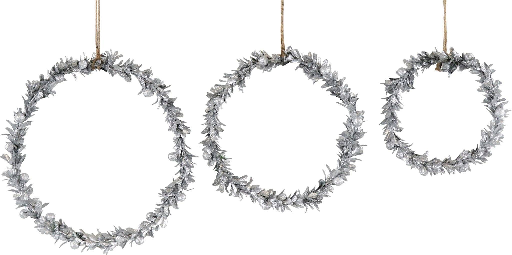 HOFF-INTERIEUR - Wholesale Ornament Set - DECORATIVE WREATHS LAUREL 3-PIECE SET (HOFF6643)0