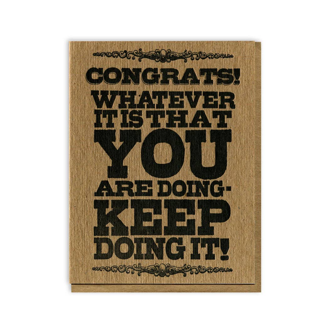 Blue Barnhouse – Engroshandel Lykønskningskort – Fortsæt med at gøre det