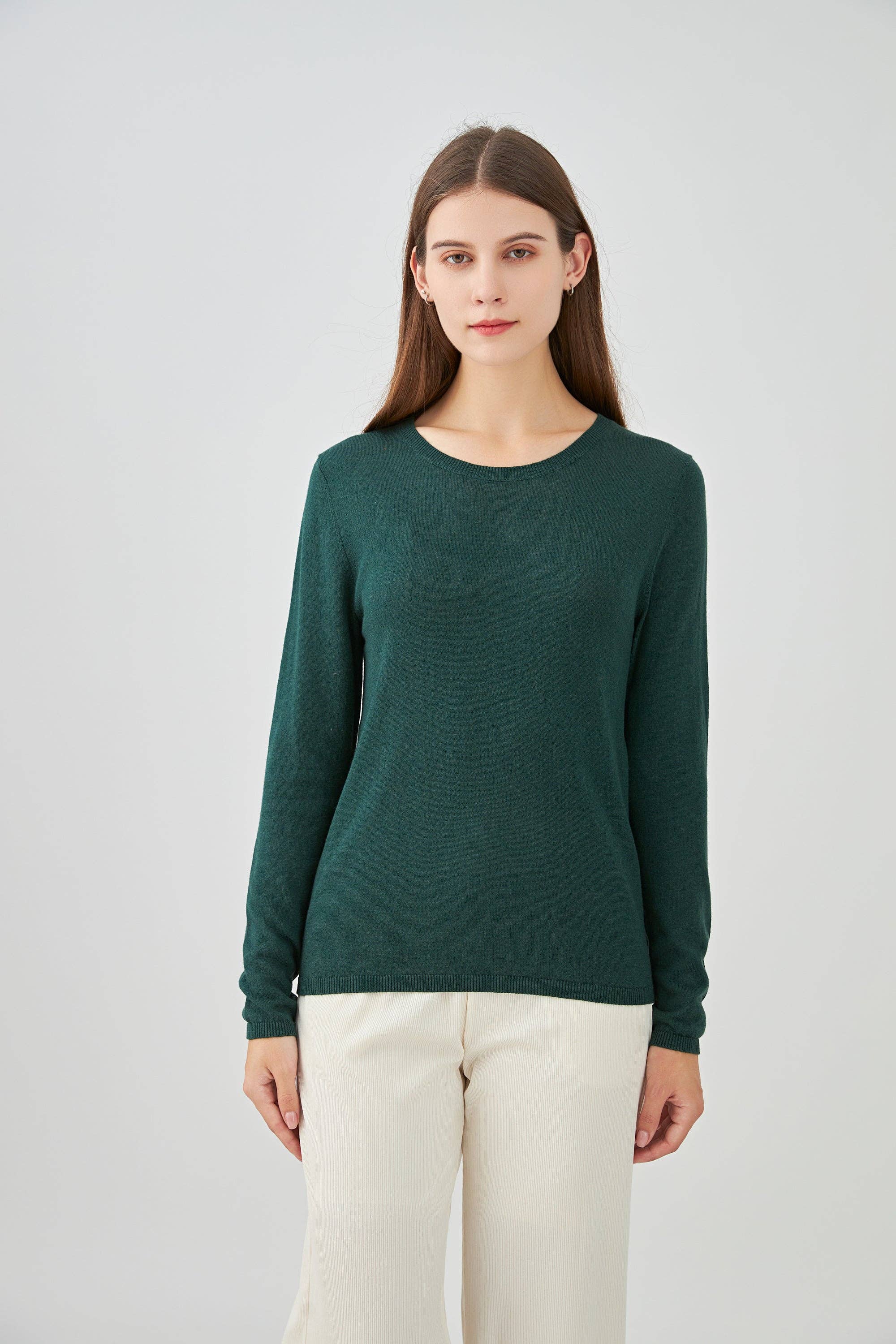 jw.atelier - Wholesale Knit Sweater - Women's - Round neck sweater in silk and cashmere19