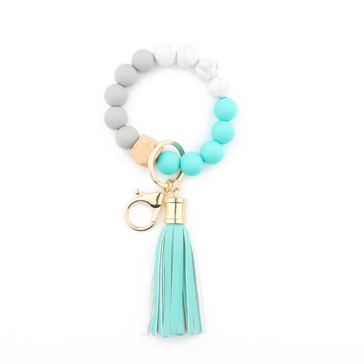 ACCITY - Wholesale Keychain Bracelet - COLORFUL KEYCHAIN TASSEL BRACELET_CWAJE06552