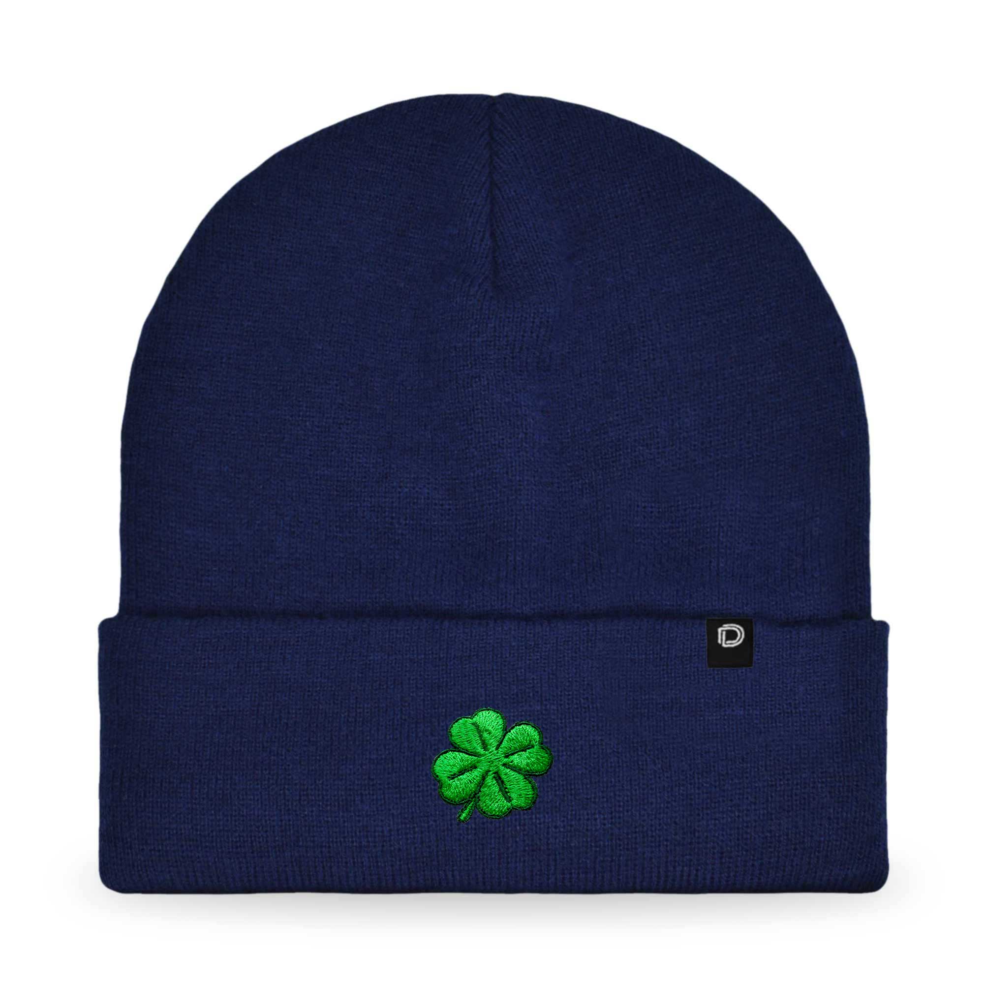 Dalix - Wholesale Beanie - Women's - Dalix Embroidered Clover Beanie Cap Cuffed Knit Hat Women35