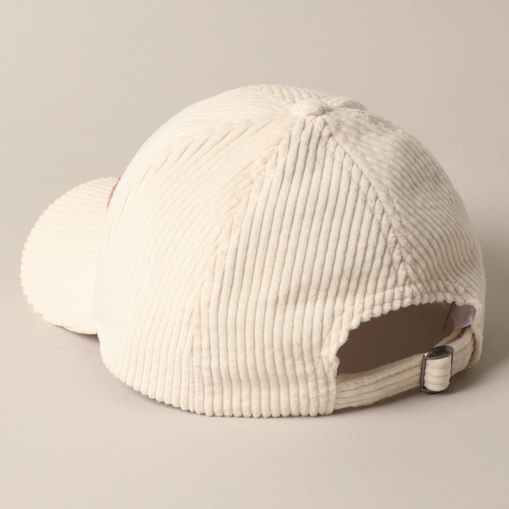 Fashion City - Vente Casquette de baseball – unisexe - Casquette de baseball en velours côtelé avec écusson chenille « cat mom »5